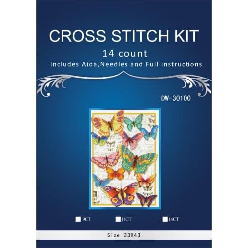 Lovely Gold Collection Counted Cross Stitch Kit Butterfly Beauty Butterflies Insect dim 70-35338 35338