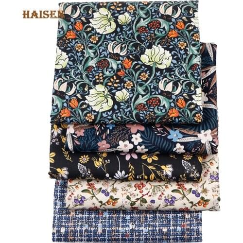 Printed Twill Cotton Fabric, Floral Series Cloth For DIY Sewing Quilting Baby&Childs Bedclothes Craft Textile Material By Meter