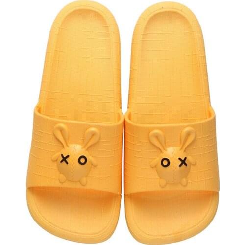 Household Soft Bottom Cute Rabbit Comfortable Slippers Lovers Bathroom Anti Slip Fashion Slippers Men Slippers Men Shoes