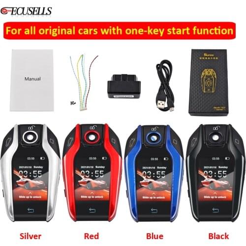 Modified Boutique Smart Remote Car Key LCD Screen with OBD for BMW for Mercedes-Benz for Audi for Lexus for Buick for Cadillac