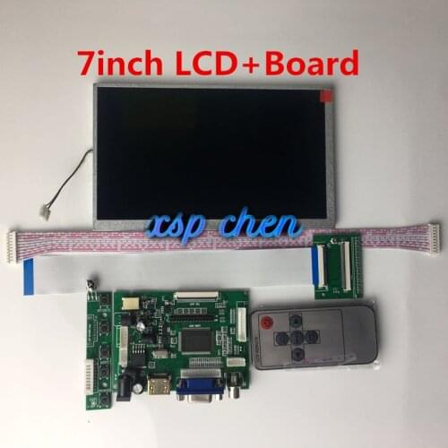 Free Shipping 7inch 60pin VGA + 2AV + HDMI universal TTL display LCD controller HDMI monitor driver board HSD070IDW1 E11 E13 E15