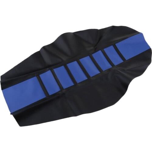 Universal Gripper Soft Motorcycle Anti-Slip Seat Cover for Dirt Bike Blue