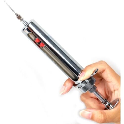 20ml Veterinary Stainless Steel Injection Feeder Automatic Continuous Dosing Device Tool Pig Chicken Farm Automatic Vaccine Cow