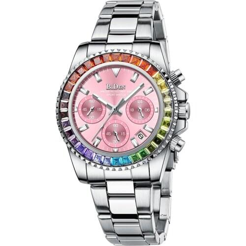 Watch Women Crystal Diamond Watches Stainless Steel Silver Clock Women Montre Femme Ladies Wrist Watches Dress Gold