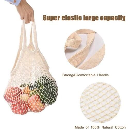 1PCS large capacity tote bag, cotton shopping bag, foldable mesh shopping bag, reusable shopping bag, food storage bag