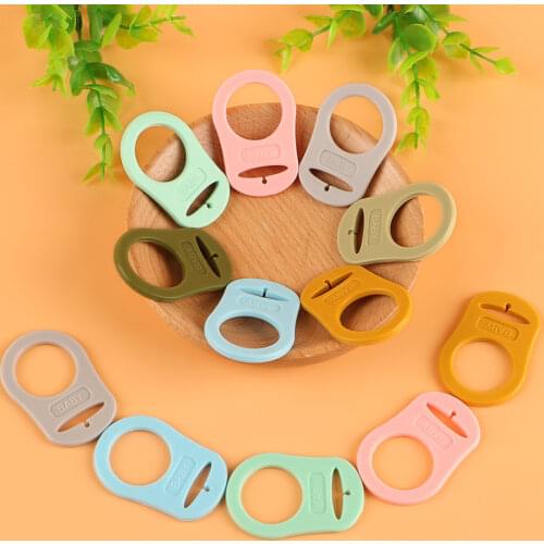 Kovict 10/20Pcs Baby Pacifier Holder Adapter Silicone Material BPA-Free Suitable for Newborn Daily Necessities Accessories