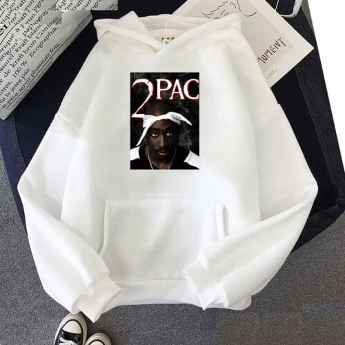 2Pac Tupac Amaru Shakur Makaveli Raper Fashion Women/Men Hoodies Aesthetic Graphic Unisex Pullover Tumblr Printed Sweatshirt
