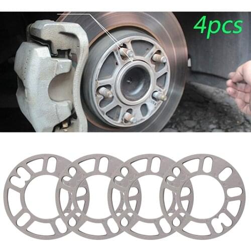 4Pcs Universal Auto Car Wheel Tire Spacers Adaptor Shims Plate 3mm 5mm 8mm 10mm Car Exterior Accessories
