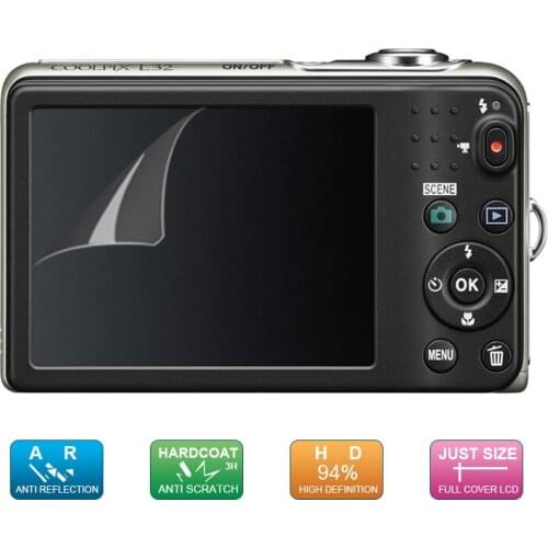 6pcs, 3pack) LCD Guard Film Screen Display Protector for Nikon Coolpix L32 L30 Digital Camera