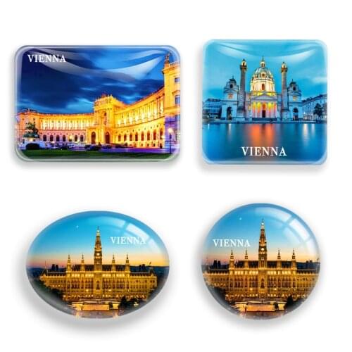 Austria Vienna Beautiful Landscapes Fridge Magnet Sticker Tourist Souvenir Craft