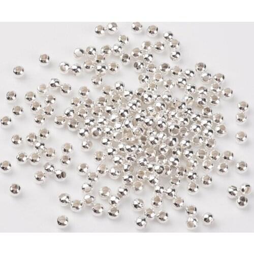10000pc Iron Spacer Round Beads 3x3mm for jewelry making Bracelet Necklace Accessories, Hole: 1.2mm