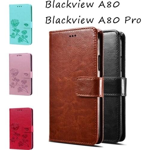 Phone Flip Case For Blackview A80 Pro Premium Leather Case For Blackview A80 Wallet Pouch Cover Funda Capas Cases