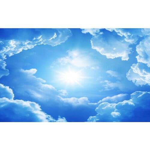 Photo Background Ceiling Mural Wall Papers Home Decor Cloud sky sunlight ceiling mural