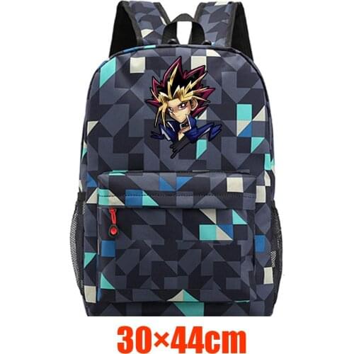 Anime Duel Monsters Canvas Backpack Casual Schoolbag Teenger Packsack High Quality Unisex Student Travel Laptop Bag