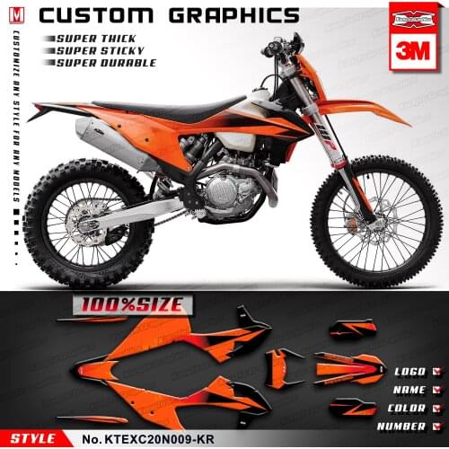 KUNGFU GRAPHICS Racing Stickers Décor Kit for EXC EXC-F XC-W XCF-W 150 300 500 SX SXF XC-F 125 250 350 450 2019 2020 2021