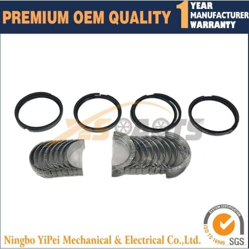 4set piston ring +Crankshaft bearing+Connect Rod Bearing For Mitsubishi S4L