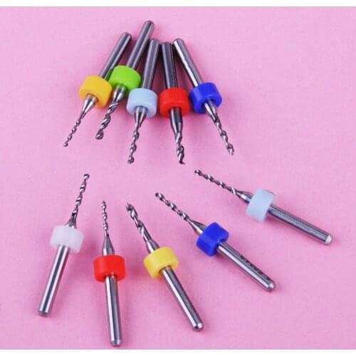 LETAOSK 10pcs 1.1-2.0mm Carbide Alloy Micro Drill Bits Router PCB CNC Jewelry Rotary Tool Accessories