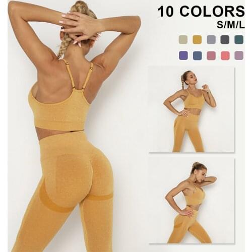 Hot Sale Yoga Clothing Set Sports Suit Women Sportswear Sports Outfit Fitness Set Athletic Wear Gym Seamless Workout For Women