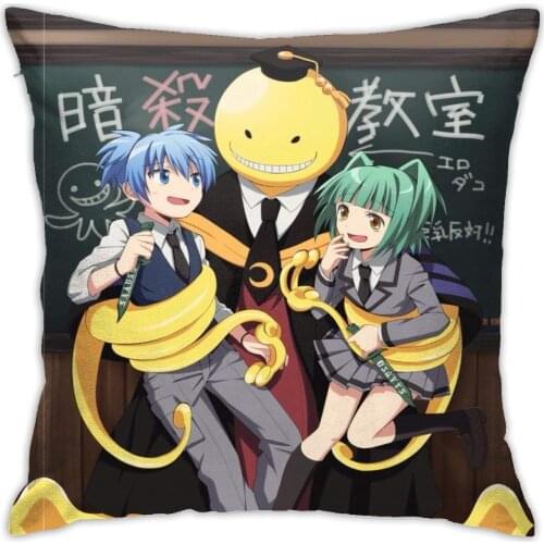 LMHBLTOP Assassination Classroom Fall Decorations for Home Pumpkin Throw Pillowcase Anime Pillow Cover Anime Body Pillow Indoor