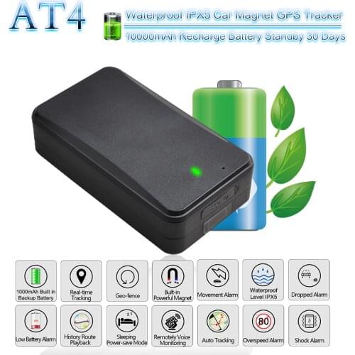Magnetic Car Tracker GPS Concox AT4 10000mAh Waterproof IPX5 Vehicle Tracker Rastreador Voice Monitor Tamper Alert Real-time APP