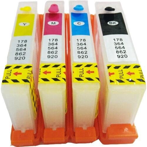 Einkshop 364 364XL Refillable ink Cartridges with Chip for HP deskjet 3070a 4620 5510 3520 5520 6510 6515 6520 7510 7515 Printer