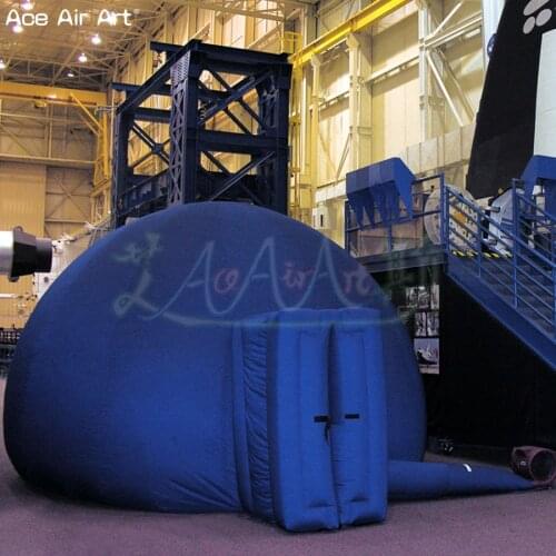 Internal 4 m diameter Top Quality Inflatable Planetarium,school Projection screen marquee dome tent with door