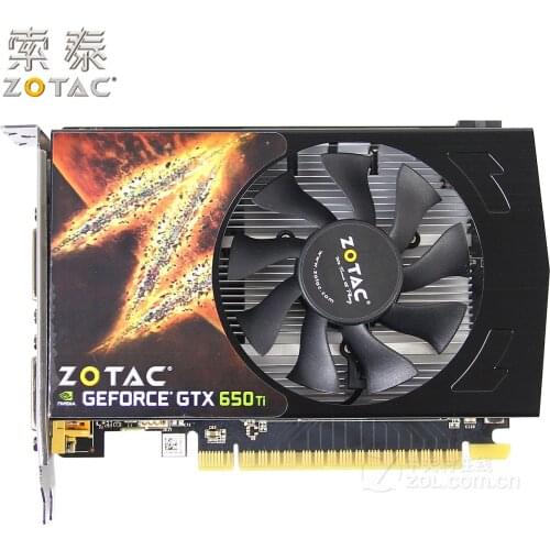 Original ZOTAC Video Cards GeForce GTX650Ti-1GD5 Thunder PA 1GB GDDR5 Graphics Card for nVIDIA Map GTX 650Ti GTX600 1GB Hdmi Dvi