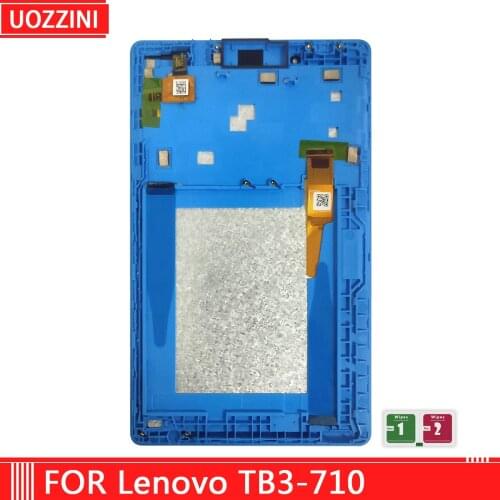 Original LCD For Lenovo Tab 3 710 TB3-710F TB3-710 TB3-710L LCD Display Touch Screen Digitizer Assembly with Frame Replacement
