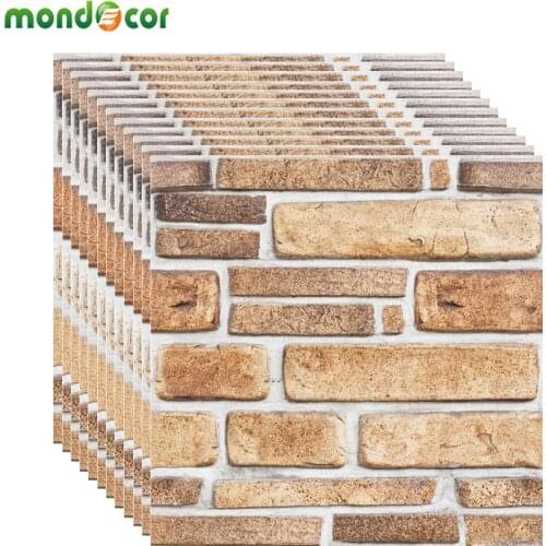 Modern Retro Brick Pattern 3D Wall Paper Home Decor Self Adhesive Film PVC Waterproof Kids Room Living Room Wallcovering Decals