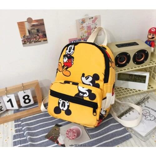 Mickey Mouse Schoolbag Girls Children School bag Teenager Girl Orthopedic Princess Backpack Mochila Infantil+shoulder bag 2pcs
