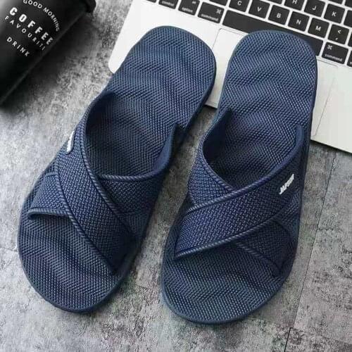 VOTODA Summer Mens EVA Mixed Colors Striped Beach Flip Flops Men Fashion Indoor Massage Flat Slippers Good Stretch Slides Hot