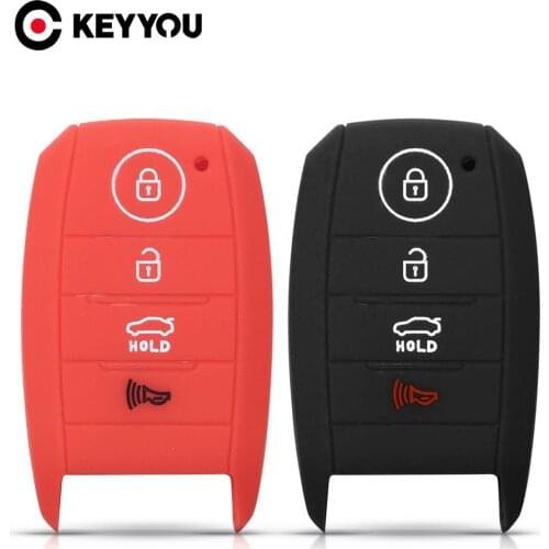 KEYYOU For Kia Niro Soul Sorento Optima Forte Koup 2014 2015 2016 Holder Protector Fob Keyless Silicone Key Case Smart 4BT Cover