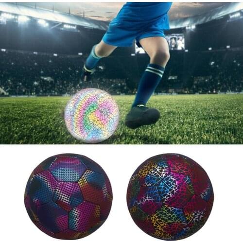Reflective Football 4/5 Yards Luminous Football Adult Children Training Game Luminous Football Children Training Football