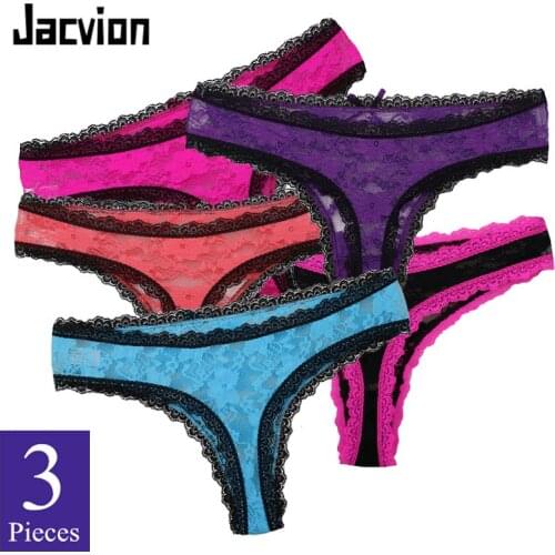 Panties Women Sexy Lace Thongs Seamless Transparent Mesh Low Waist Female G-string Ladies Underwear T-back Briefs Lingerie