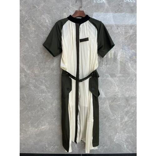 2021 Summer Fashion New Women Luxury Patchwork High Quality Dress For Female 2 Color Tutu