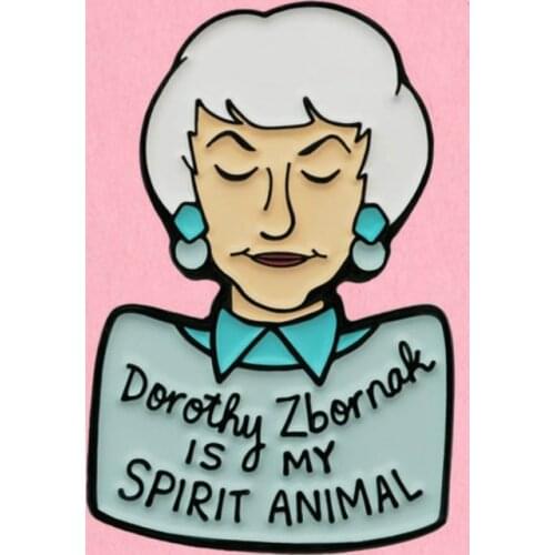 Dorothy Zbornak Golden Girls Enamel Lapel Pins Badge