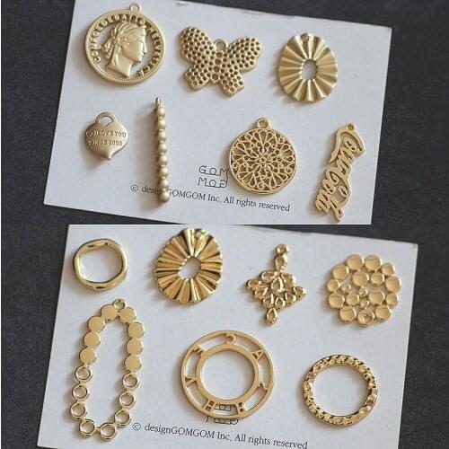 10pcs 2020 Hot Sale Metal Geometry Human Head Butterfly Letter Round Pendant Statement Earrings Material Diy Jewelry Accessories