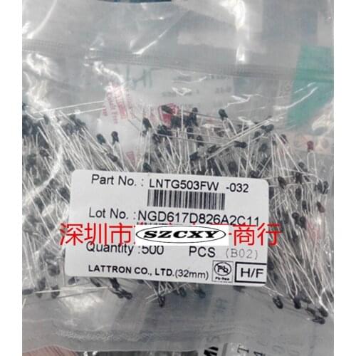 100% New and original LNTG503FW 50K 1% B value of 3950 Temperature sensor small black head