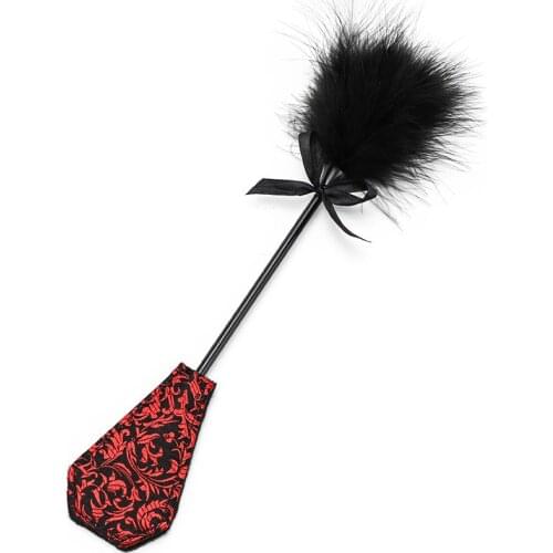 34cm Flirt Clit Tickler Whip Bird Feather Sex Feather Toy Products Bondage Slave Erotic Accessories SM for Couple Adult Game Toy