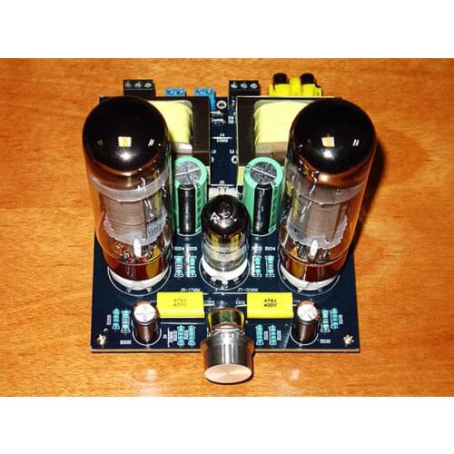 6n1 or 6n2 push el34 electronic tube single end class a fever grade gallbladder power amplifier board 5W + 5W