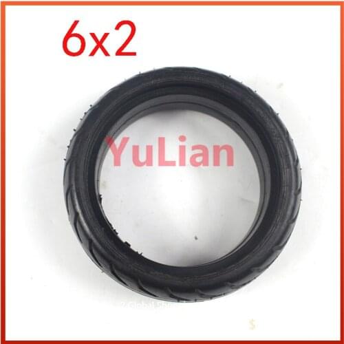 6x2 tire electric scooter 6 inch 6x2 solid tire non pneumatic tire explosion proof not afraid of tire burst