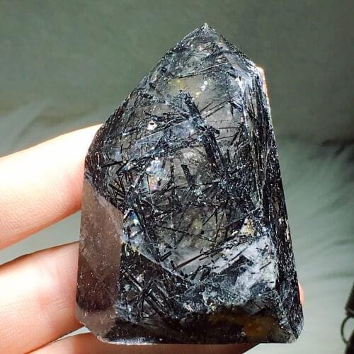 Black tourmaline tower