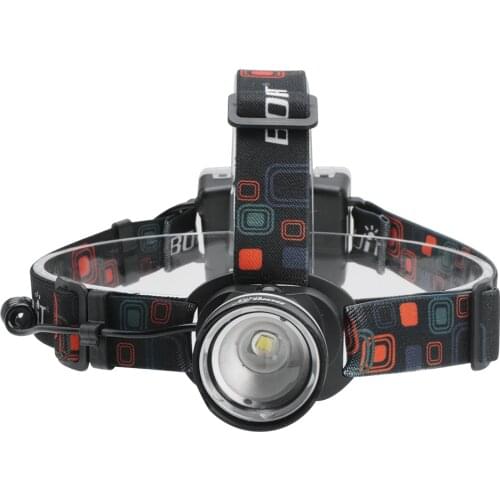 BORUiT RJ-2166 Zoomable LED Headlamp T6 1000LM 3-Mode Headlight AA Battery Head Torch Waterproof Camping Hunting Flashlight