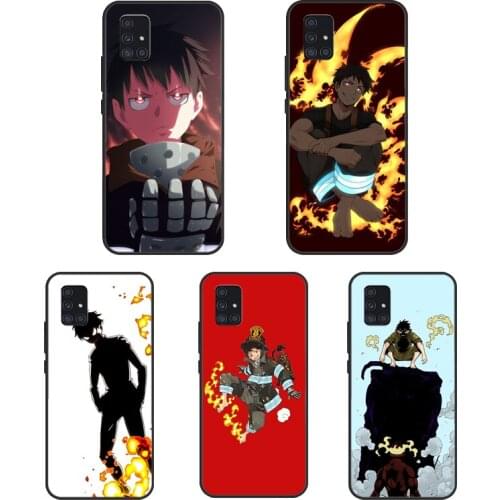 Shinra Fire Force Anime Case For Samsung Galaxy A31 A51 A71 A11 A50 A70 A10 A30S A40 A20e A21S M31 M30S Coque