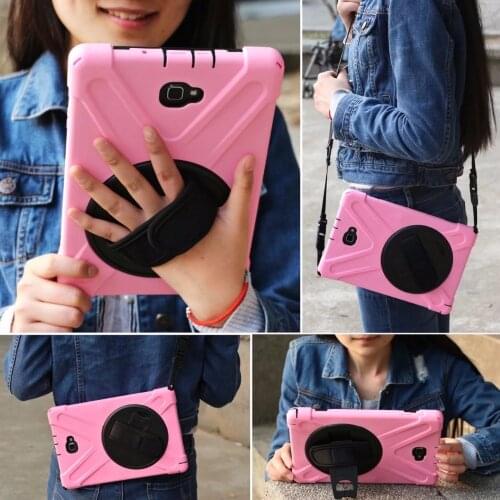 For Samsung Galaxy Tab S3 9.7 T820 T825 Tablet Case Cover Funda Kids Safe Shockproof Heavy Duty Silicone Hard Hand Holder+pen