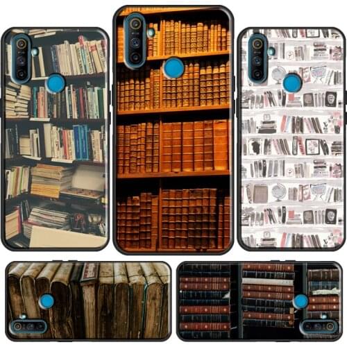 Library Book Case For OnePlus 9 Pro 9R Nord 8T 8 Pro Cover For OPPO Realme GT Neo 6 7 i 8 Q3 Pro C3 C21