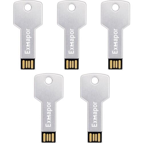 32GB USB Flash Drive 5 Pack 16 GB 8GB USB Drive Memory Stick Exmapor Key Thumb Drive Gig Stick USB2.0 Pen Drive for Date Storage