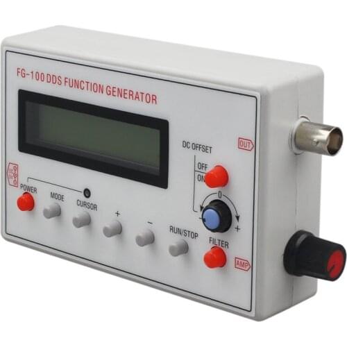 Hot FG-100 DDS Function Signal Generator Frequency Counter 1Hz - 500KHz