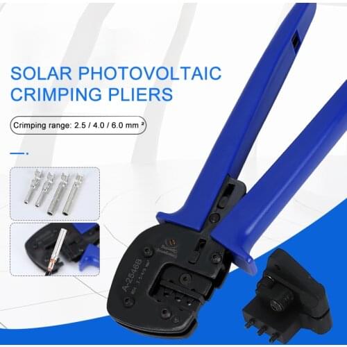 SOLAR PV Crimping Tool A2546B for SOLAR PV Connector Solar Cable 2.5 4 6mm2 PV Crimping Tools Pliers For DIY Solar Power System