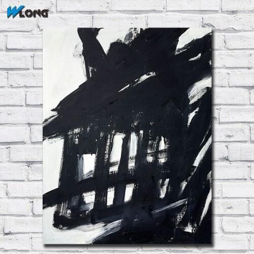 Large Size Oil Painting Franz_kline_steeplechase Wall Art Canvas Prints Pictures for Living Room and Bedroom No Frames WLONG
